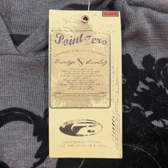 NWT! Vintage Y2K Gray Skull Hoodie Long Sleeve Shirt - Men's Size Large - NEW - Picture 4 of 9